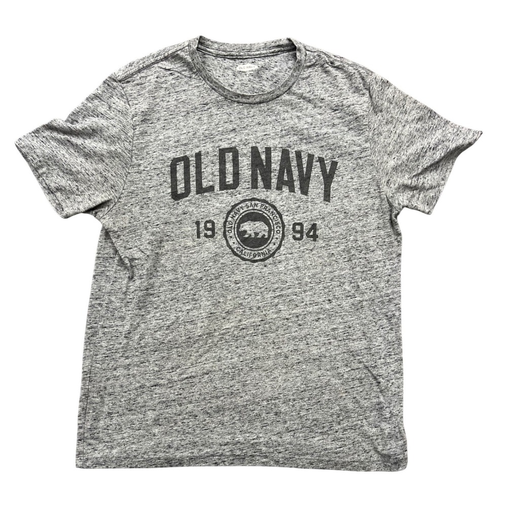 Old Navy Graphic T-Shirt Men Medium Grey San Francisco California 1994 Bear Logo